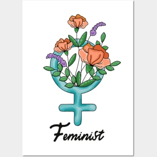 Feminist Flowers Posters and Art